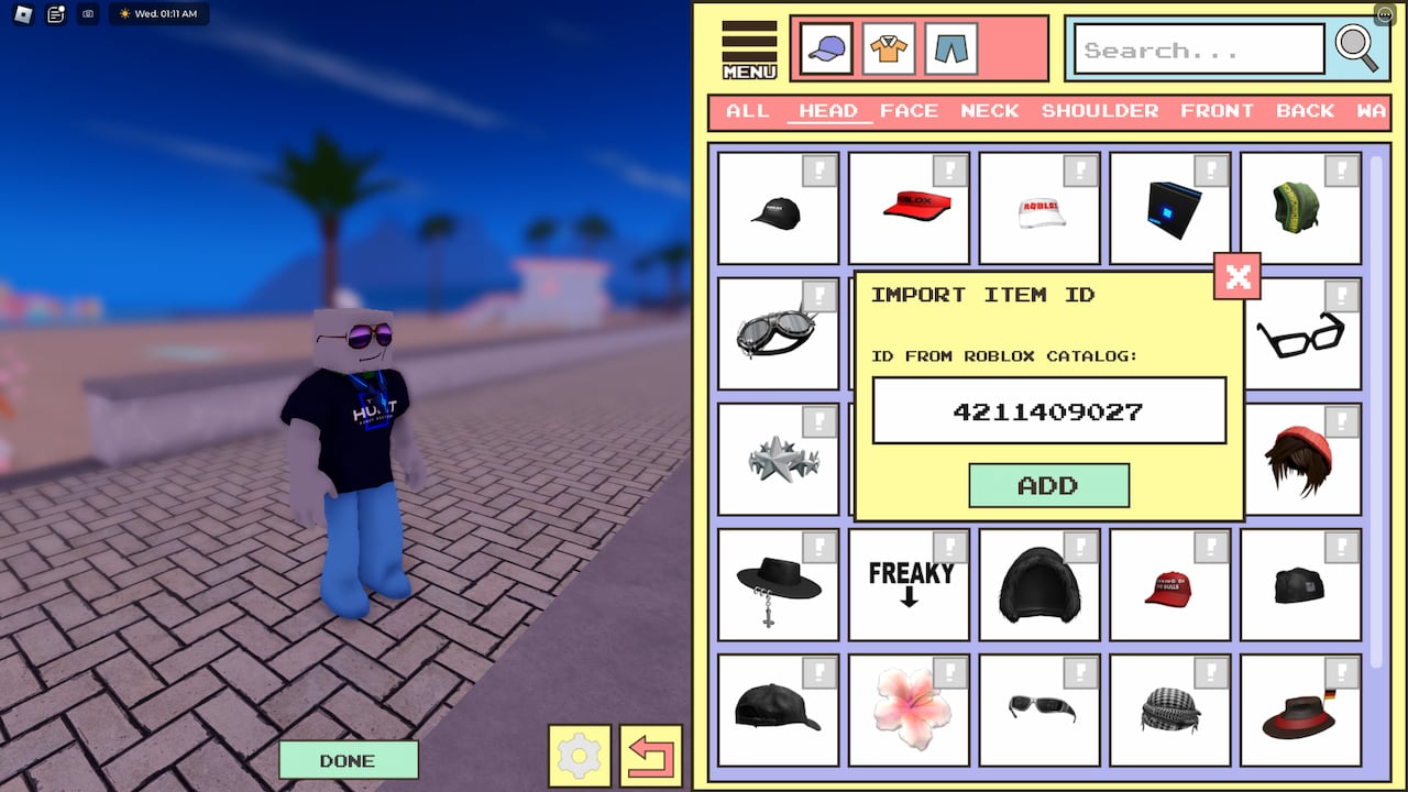 How to get r15 idle code in Berry Avenue