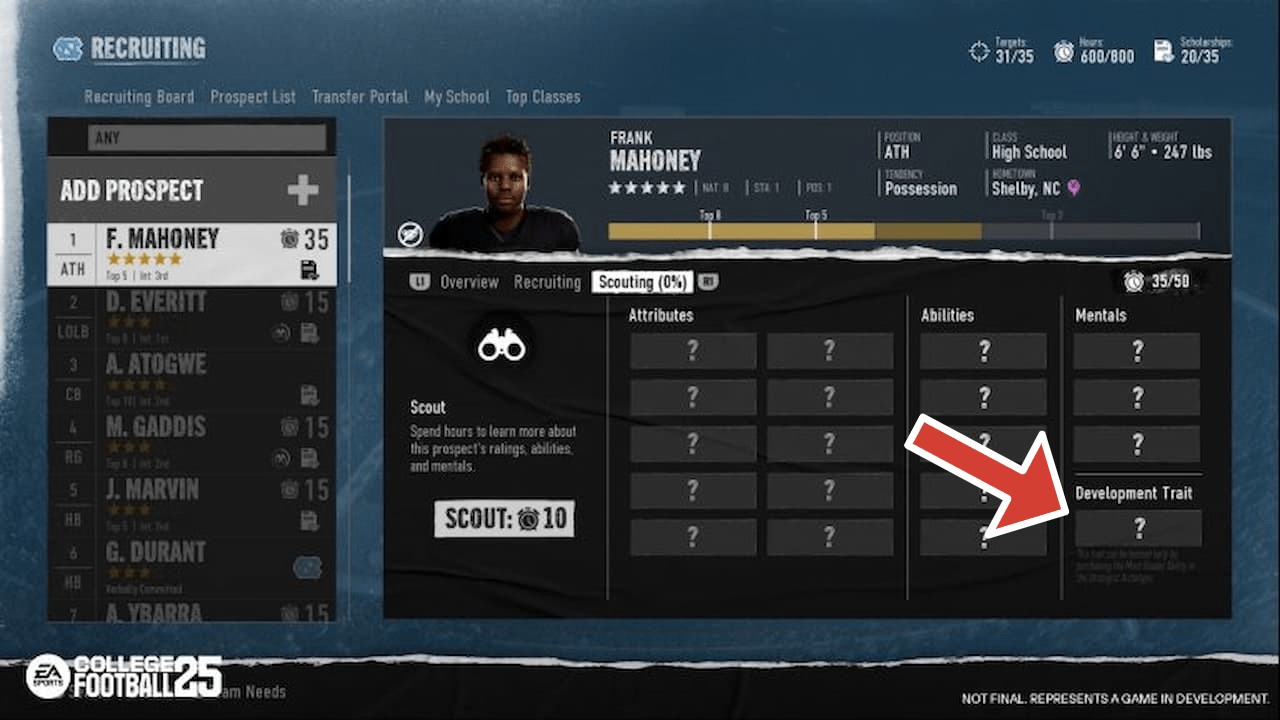 EA College Football 25 черт развития: лучшие черты, как они работают и как разблокировать