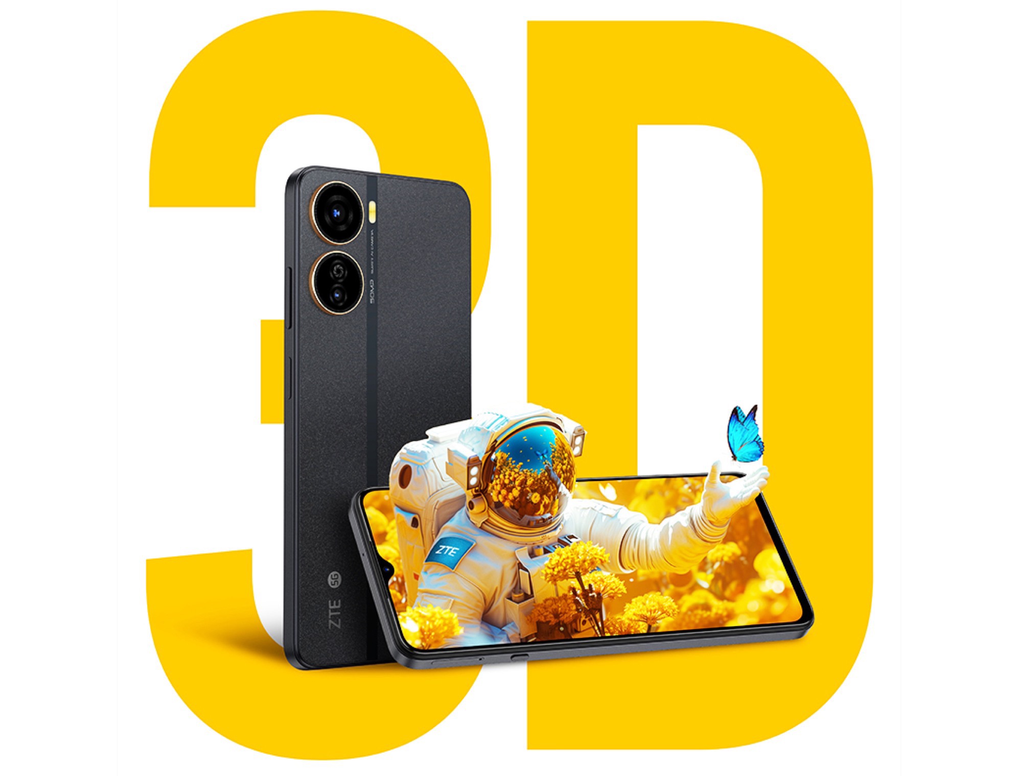 ZTE Voyage 3D mid-range smartphone displays glasses-free 3D, supports AI-assisted 2D content conversion