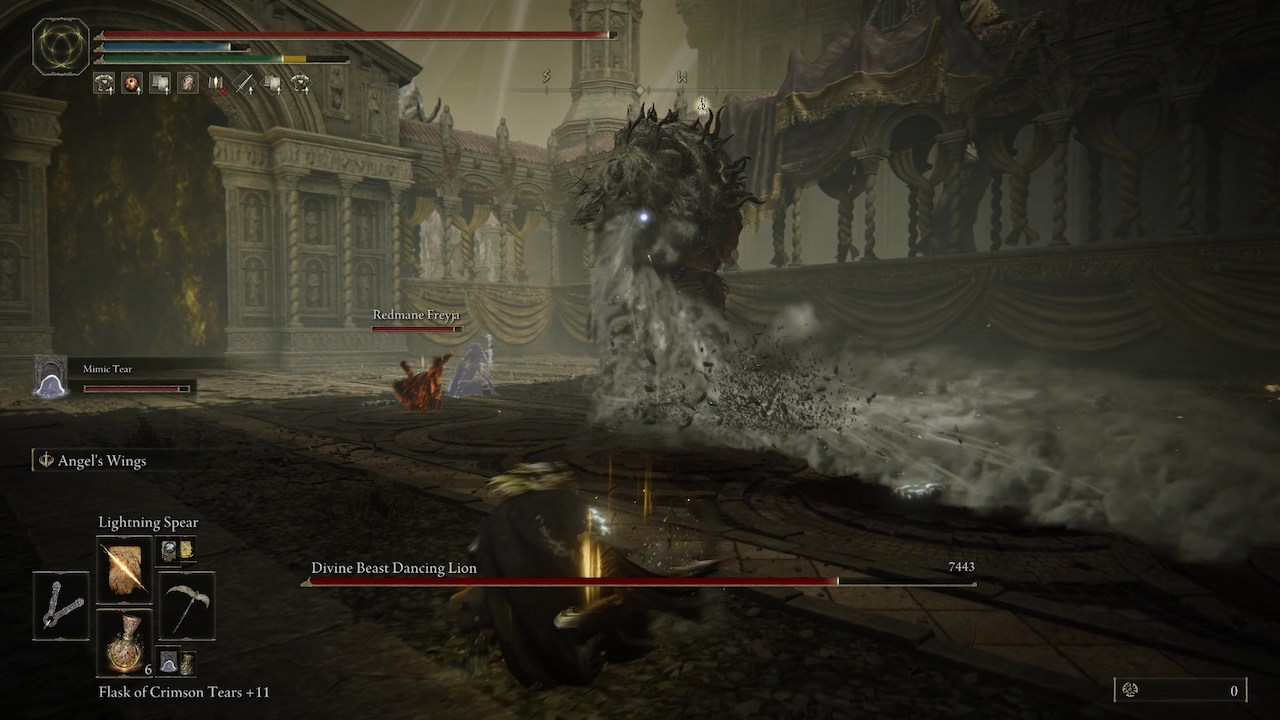 Elden Ring SotE Divine Beast Dancing Lion boss guide and cheese strategy