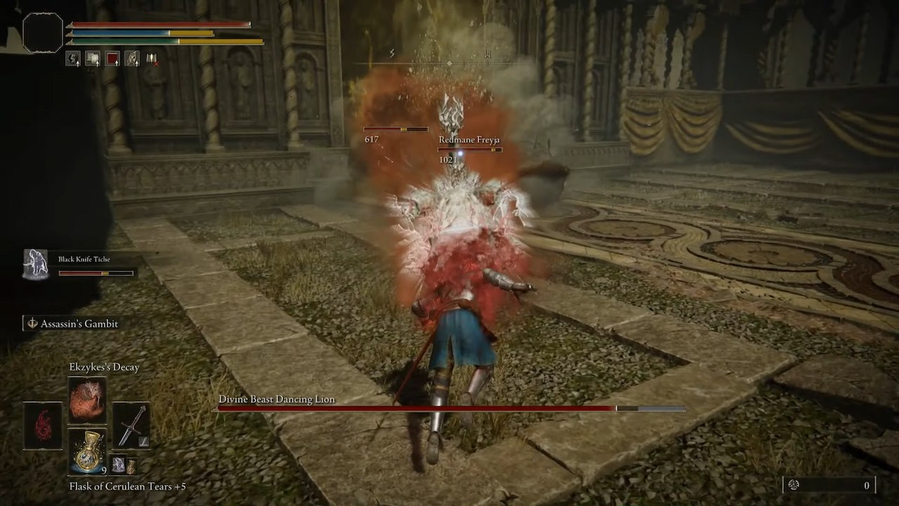 Elden Ring SotE Divine Beast Dancing Lion boss guide and cheese strategy
