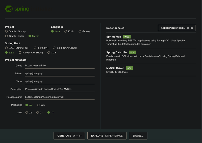 Como iniciar um aplicativo Spring Boot   JPA   MySQL