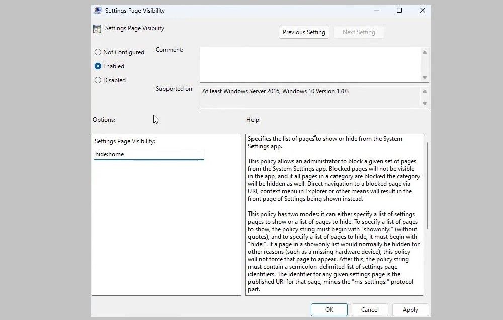 How to Remove the Home Page From the Settings App in Windows 11