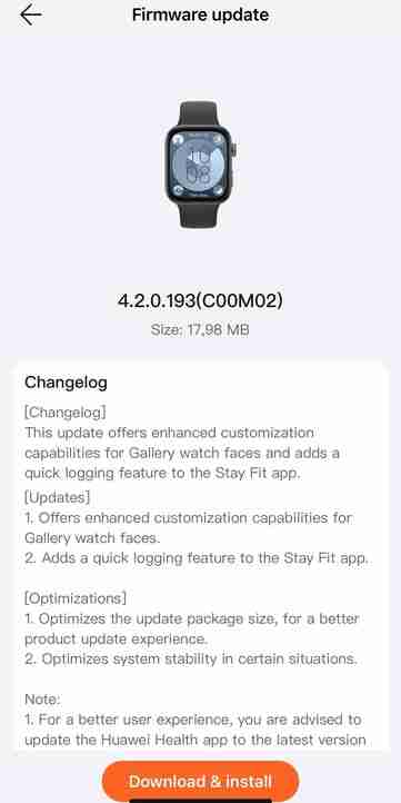 Huawei releases smartwatch update with new watch face customization tool