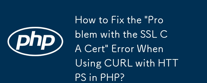 How to Fix the \