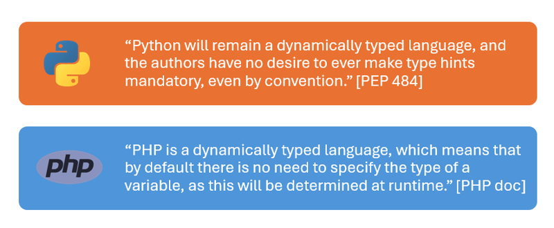 The Irony of Static Typing in Dynamic Languages