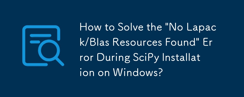 How to Solve the \