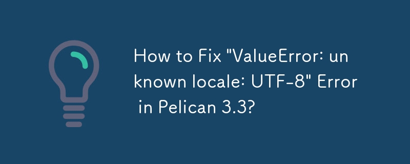 How to Fix \