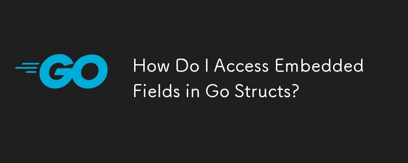 How Do I Access Embedded Fields in Go Structs? 
