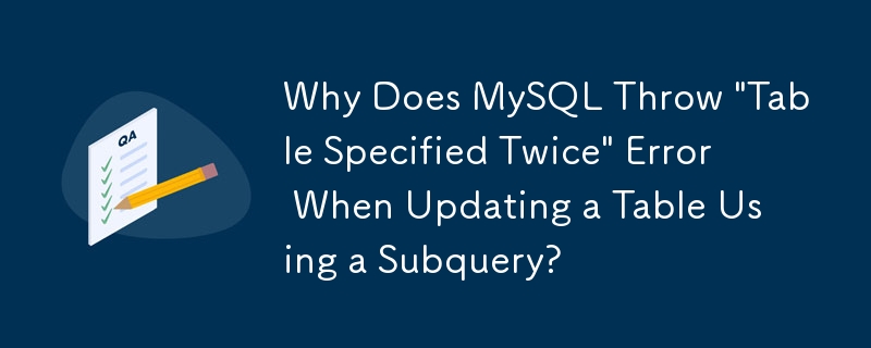 Why Does MySQL Throw 