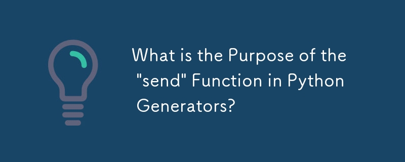 What is the Purpose of the \