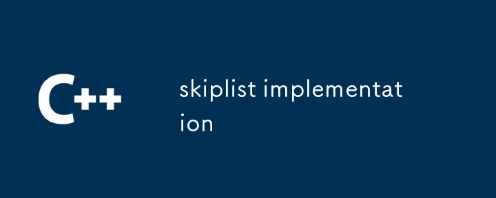skiplist implementation