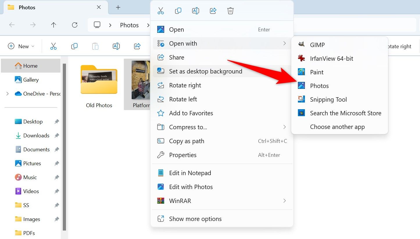 Método de privacidade do Windows 11 Image Exif Protection